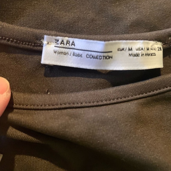 Zara Women's Brown  Spaghetti Strap Top Size Medoum - Picture 4 of 4